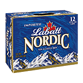 Labatt Nordic Non-alcoholic Beer 12 Oz Left Picture